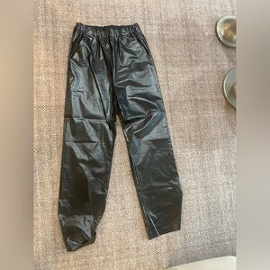 Kassl black leather Pants